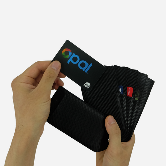 Taking out Opal Card Australia from Fanning Wallet